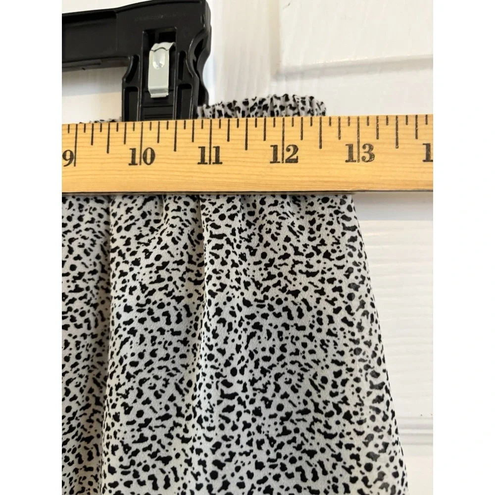 Sienna Sky Women's Size S‎ Black/White Skirt Ruffles Tiered Lined Mini Boho Chic
